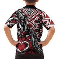 Aotearoa Maori Moko Art with Taniko Half Style Hawaiian Shirt LT03 - Polynesian Pride