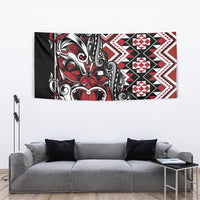 Aotearoa Maori Moko Art with Taniko Half Style Tapestry
