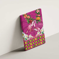 Hawaiian Lei Turtle and Plumeria Canvas Wall Art Polynerian Art Tattoo-Plum Pink Color LT03 - Polynesian Pride