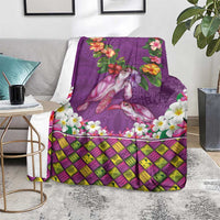Hawaiian Lei Turtle and Plumeria Blanket Polynerian Art Tattoo-Mauve Color LT03 - Polynesian Pride