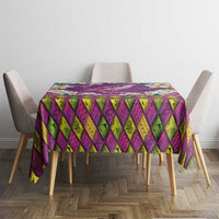 Hawaiian Plumeria and Humpback Whales Tablecloth Polynerian Art Tattoo-Mauve Color LT03 - Polynesian Pride