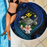 Hawaii Turtle Plumeria Flower Fanciful Beach Blanket LT03 - Polynesian Pride