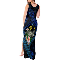 Hawaii Turtle Plumeria Flower Fanciful Tank Maxi Dress LT03 - Polynesian Pride