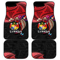 Tonga Emancipation Day Car Mats Ngatu Humpback Whale Polynesian Flower LT03 - Polynesian Pride