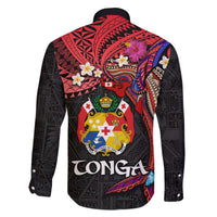 Tonga Emancipation Day Family Matching Short Sleeve Bodycon Dress and Hawaiian Shirt Ngatu Humpback Whale Polynesian Flower LT03 - Polynesian Pride