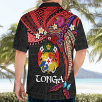 Tonga Emancipation Day Hawaiian Shirt Ngatu Humpback Whale Polynesian Flower LT03 - Polynesian Pride