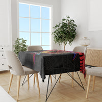Tonga Emancipation Day Tablecloth Ngatu Humpback Whale Polynesian Flower LT03 - Polynesian Pride