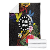 Cook Islands Independence Day Blanket Maroro and Kakaia with Hibiscus Flower Polynesian Pattern LT03 - Polynesian Pride