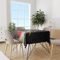 Cook Islands Independence Day Tablecloth Maroro and Kakaia with Hibiscus Flower Polynesian Pattern LT03 - Polynesian Pride