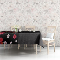 Hawaii Hibiscus and Plumeria Flowers Tablecloth Tapa Tribal Pattern Half Style Colorful Mode LT03 - Polynesian Pride