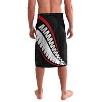 New Zealand Rugby Custom Lavalava Sporty Silver Fern Shape with Maori Tattoos - Polynesian Pride