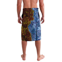 Samoa and Australia Together Lavalava Kangaroo and Tribal Hibiscus Aboriginal Pattern LT03 - Polynesian Pride