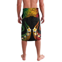 Personalised Pohnpei Independence Day Lavalava Polynesian Tattoo and Plumeria Reggae Color LT03 - Polynesian Pride