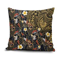 Hawaiian and Japanese Pillow Cover Polynesian Tattoo with Japanese Culture Kintsugi Style LT03 Multicolor - Polynesian Pride
