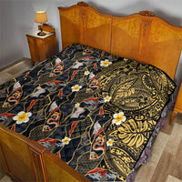 Hawaiian and Japanese Quilt Polynesian Tattoo with Japanese Culture Kintsugi Style LT03 - Polynesian Pride