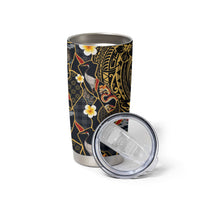 Hawaiian and Japanese Tumbler Cup Polynesian Tattoo with Japanese Culture Kintsugi Style LT03 - Polynesian Pride