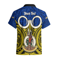 Personalised Vanuatu Torba Province Hawaiian Shirt Pig Tusk Mix Maori Pattern and Namele Leaf LT03 - Polynesian Pride