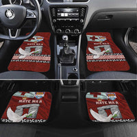 Mate Ma'a Tonga Car Mats Haamonga a Maui and White Dove - Tongan Kupesi Ngatu LT03 Set 4pcs Red - Polynesian Pride