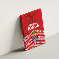 Mate Ma'a Tonga Canvas Wall Art Double White Dove and Kupesi Ngatu Art Tattoo LT03 - Polynesian Pride