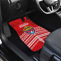 Mate Ma'a Tonga Car Mats Double White Dove and Kupesi Ngatu Art Tattoo LT03 - Polynesian Pride
