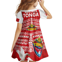 Mate Ma'a Tonga Family Matching Short Sleeve Bodycon Dress and Hawaiian Shirt Douple White Dove and Kupesi Ngatu Art Tattoo