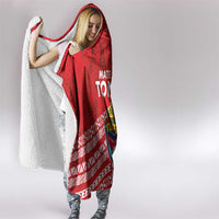 Mate Ma'a Tonga Hooded Blanket Double White Dove and Kupesi Ngatu Art Tattoo LT03 - Polynesian Pride