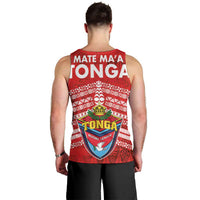 Mate Ma'a Tonga Men Tank Top Double White Dove and Kupesi Ngatu Art Tattoo LT03 - Polynesian Pride
