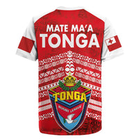 Mate Ma'a Tonga Rugby Jersey Double White Dove and Kupesi Ngatu Art Tattoo LT03 - Polynesian Pride