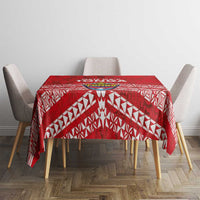 Mate Ma'a Tonga Tablecloth Double White Dove and Kupesi Ngatu Art Tattoo LT03 - Polynesian Pride