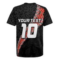 Custom New Zealand Rugby Rugby Jersey Maori and Silver Fern Half Style LT03 - Polynesian Pride