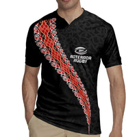 Custom New Zealand Rugby Rugby Jersey Maori and Silver Fern Half Style LT03 - Polynesian Pride