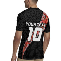 Custom New Zealand Rugby Rugby Jersey Maori and Silver Fern Half Style LT03 - Polynesian Pride