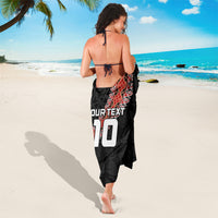 Custom New Zealand Rugby Sarong Maori and Silver Fern Half Style LT03 - Polynesian Pride