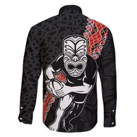 New Zealand Maori Warrior Rugby Family Matching Puletasi and Hawaiian Shirt Maori and Silver Fern Half Style