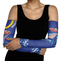 Hawaiian Sea Animals Arm Sleeves Whales Shark and Turtle Guardians with Tribal Pattern LT03 - Polynesian Pride