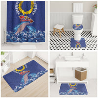 Hawaiian Sea Animals Bathroom Set Whales Shark and Turtle Guardians with Tribal Pattern LT03 - Polynesian Pride