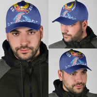 Hawaiian Sea Animals Classic Cap Whales Shark and Turtle Guardians with Tribal Pattern LT03 - Polynesian Pride