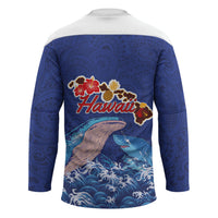 Hawaiian Sea Animals Hockey Jersey Whales Shark and Turtle Guardians with Tribal Pattern LT03 - Polynesian Pride