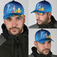 Fiji Jellyfish Classic Cap Tapa Patterns and Hibiscus Sea Vibe LT03 - Polynesian Pride
