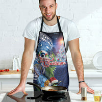 New Zealand Merry Christmas Apron Maori Tribal Pattern with Xmas Tui Bird LT03 - Polynesian Pride