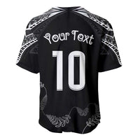 New Zealand Rugby Custom Baseball Jersey Aotearoa Armour Blacks Silver Ferns - Polynesian Pride