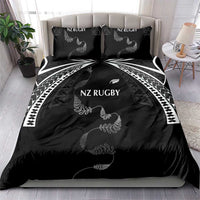 New Zealand Rugby Bedding Set Aotearoa Armour Blacks Silver Ferns - Polynesian Pride