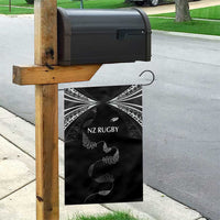 New Zealand Rugby Garden Flag Aotearoa Armour Blacks Silver Ferns - Polynesian Pride