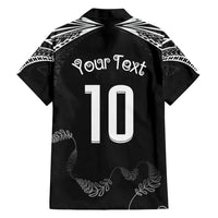New Zealand Rugby Custom Hawaiian Shirt Aotearoa Armour Blacks Silver Ferns LT03 - Polynesian Pride