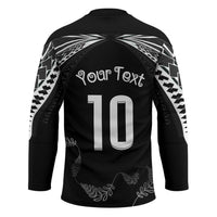 New Zealand Rugby Custom Hockey Jersey Aotearoa Armour Blacks Silver Ferns LT03 - Polynesian Pride