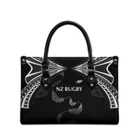 New Zealand Rugby Leather Bag Aotearoa Armour Blacks Silver Ferns - Polynesian Pride