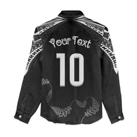 New Zealand Rugby Custom Women Casual Shirt Aotearoa Armour Blacks Silver Ferns - Polynesian Pride