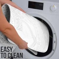 Tonga White Sunday Bathroom Set Tongan Tribal Heritage Tattoos - Polynesian Pride