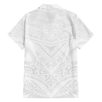 Tonga White Sunday Hawaiian Shirt Tongan Tribal Heritage Tattoos - Polynesian Pride