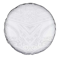 Tonga White Sunday Spare Tire Cover Tongan Tribal Heritage Tattoos - Polynesian Pride